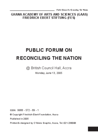 Public Forum on Reconciling the Nation