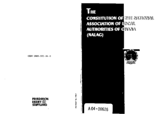 The constitution of the National Association of Local Authorities of Ghana (NALAG)