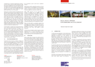 Fiscal policy options for managing an oil economy